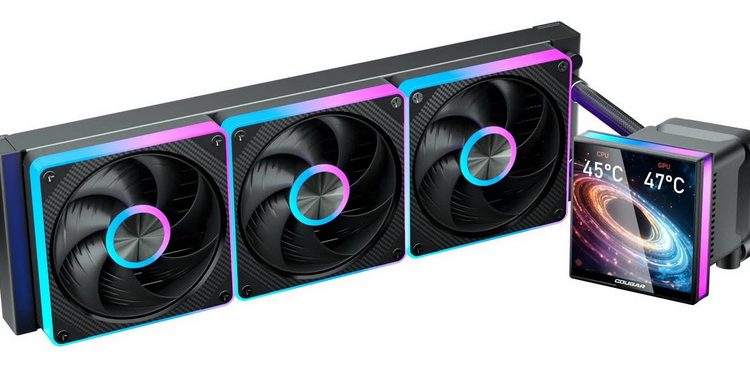 Cougar releases LQX PRO, equipped with 3.95-inch IPS color display and water-cooled fan Cougar releases LQX PRO, equipped with 3.95-inch IPS color display and water-cooled fan