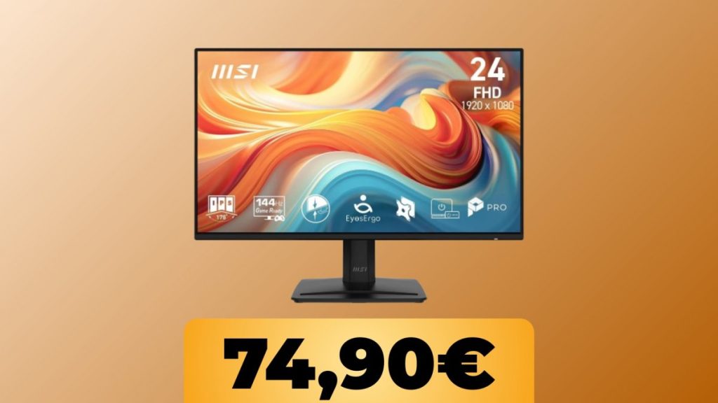 24-inch MSI monitor with Full HD resolution and 144Hz refresh rate on sale at all-time low price