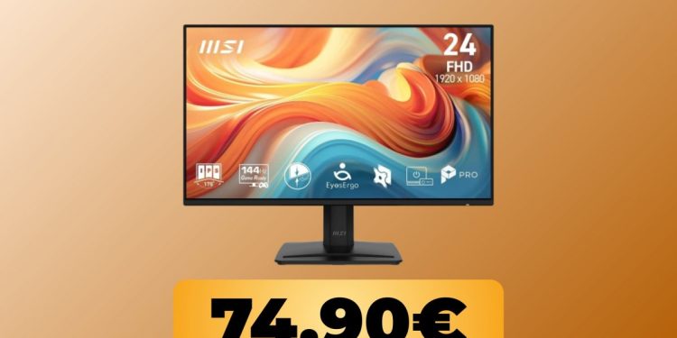 24-inch MSI monitor with Full HD resolution and 144Hz refresh rate on sale at all-time low price 24-inch MSI monitor with Full HD resolution and 144Hz refresh rate on sale at all-time low price