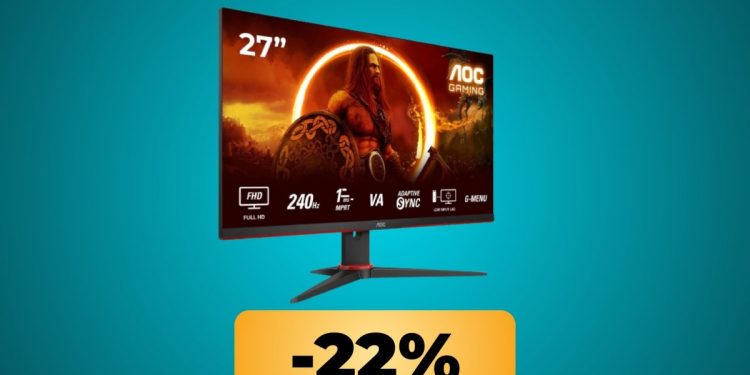 AOC 27′ gaming monitor is on sale on Amazon: You can buy it at an all-time low price
