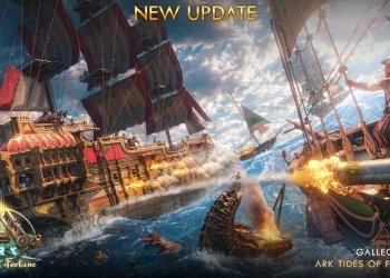 ARK: Survival Ascended Take a huge sailboat to the high seas