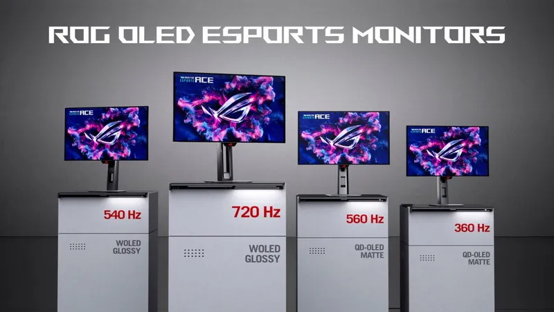 ASUS launches OLED and IPS displays ROG Strix and Swift, with resolutions up to 4K and frequencies up to 920 Hz