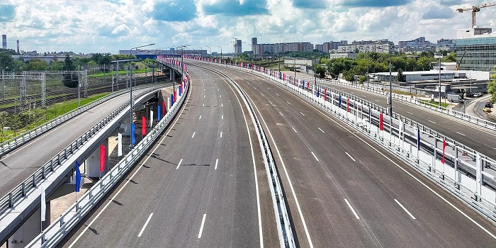 Aroged: The Diameter section of the Moscow highway restored after the fire is free again Aroged: The Diameter section of the Moscow highway restored after the fire is free again