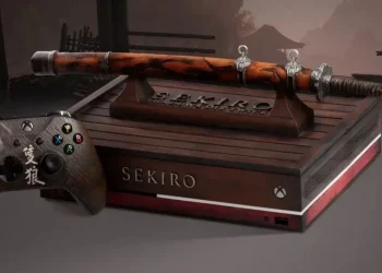 Beautiful: An exclusive Xbox One X console in the style of Sekiro: Shadows Die Twice has been listed on eBay