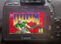 Doom launches on the 16-year-old Canon EOS 550D DSLR Doom launches on the 16-year-old Canon EOS 550D DSLR