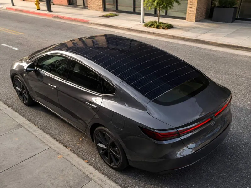 Electric cars will start charging with the sun—biggest auto glass maker ready to mass-produce solar roofs Electric cars will start charging with the sun—biggest auto glass maker ready to mass-produce solar roofs