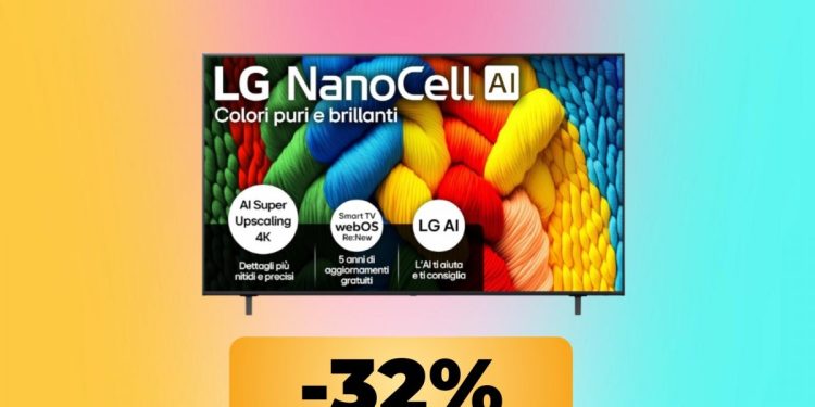 Enjoy movies and video games at the lowest speed ever with the 65-inch LG NanoCell AI TV