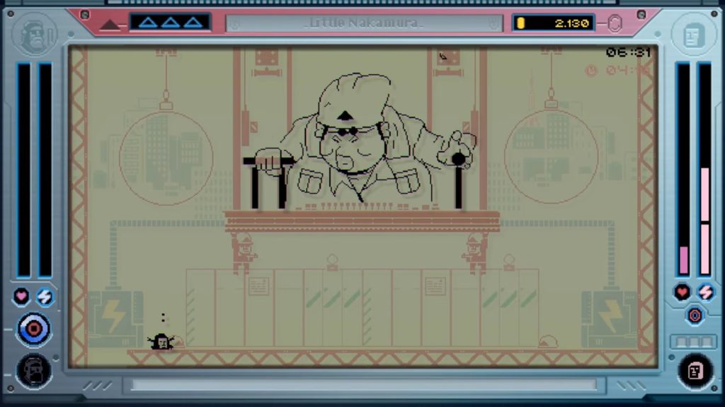 Future Riders action game released on Xbox, using monochrome screen console style