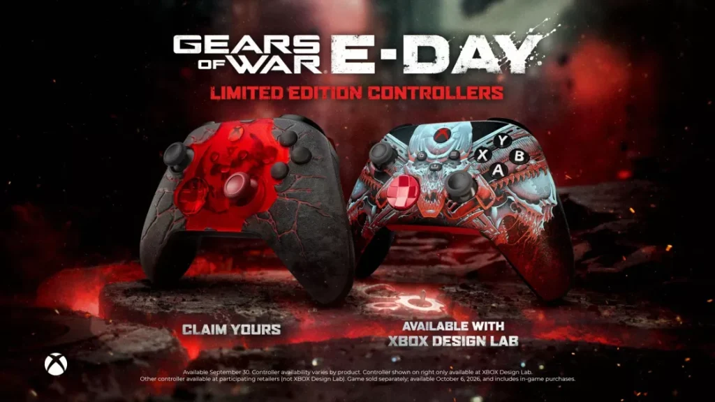 Gears of War: E-Day: Xbox launches limited edition controller and new Design Lab options Gears of War: E-Day: Xbox launches limited edition controller and new Design Lab options