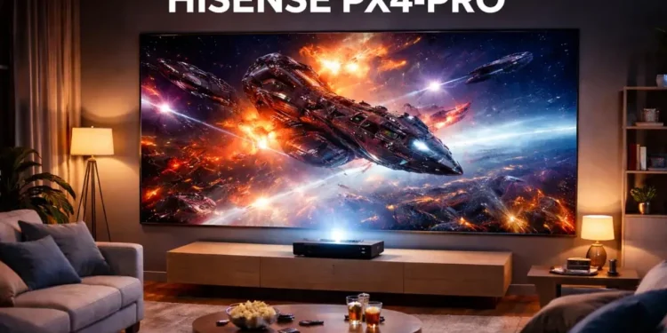 Hisense launches PX4 Pro laser projector with projection up to 200 inches Hisense launches PX4 Pro laser projector with projection up to 200 inches