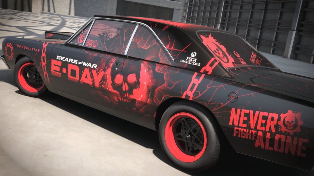 In Forza Horizon 6, a player created an impressive design for a Dodge Dart in the style of Gears of War: E-Day In Forza Horizon 6, a player created an impressive design for a Dodge Dart in the style of Gears of War: E-Day