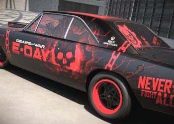 In Forza Horizon 6, a player created an impressive design for a Dodge Dart in the style of Gears of War: E-Day
