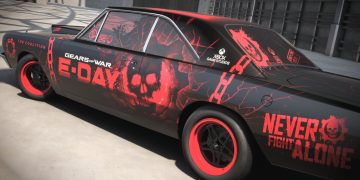 In Forza Horizon 6, a player created an impressive design for a Dodge Dart in the style of Gears of War: E-Day In Forza Horizon 6, a player created an impressive design for a Dodge Dart in the style of Gears of War: E-Day