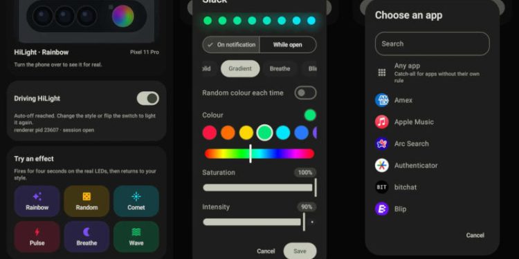 Independent developer significantly expands functionality of HiLight indicator on Google Pixel 11 smartphones Independent developer significantly expands functionality of HiLight indicator on Google Pixel 11 smartphones