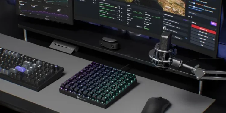 Keychron releases a giant macro keyboard – 100 programmable keys with RGB backlight