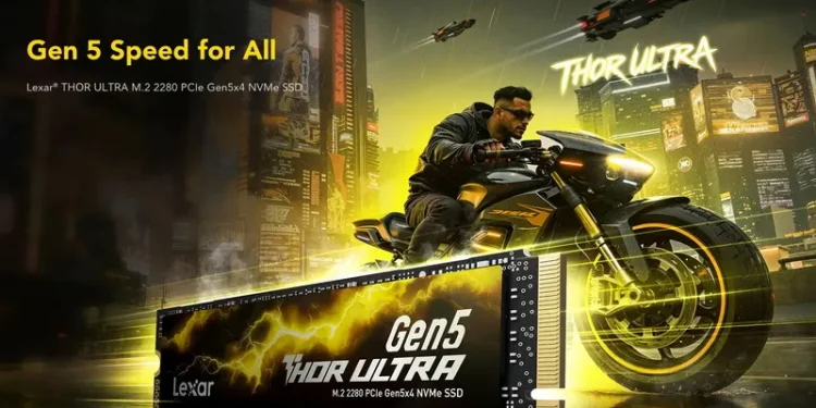 Lexar launches Thor Ultra – SSD, using PCIe 5.0, with capacity up to 4 TB and speed up to 11 GB/s