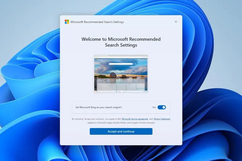 Microsoft launches an app to make Bing the default search in all browsers Microsoft launches an app to make Bing the default search in all browsers