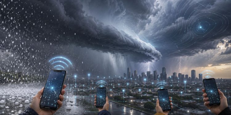 Millions of smartphones could become weather stations – and they’ll help predict thunderstorms and hail Millions of smartphones could become weather stations – and they’ll help predict thunderstorms and hail