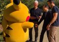 Pikachu visits Apple Park: Will Tim Cook start looking for Pokémon after saying goodbye? Pikachu visits Apple Park: Will Tim Cook start looking for Pokémon after saying goodbye?