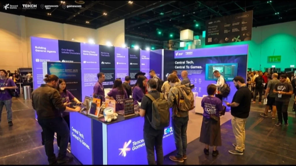 Tencent showcases a suite of artificial intelligence technologies for game development at Gamescom 2026 Tencent showcases a suite of artificial intelligence technologies for game development at Gamescom 2026