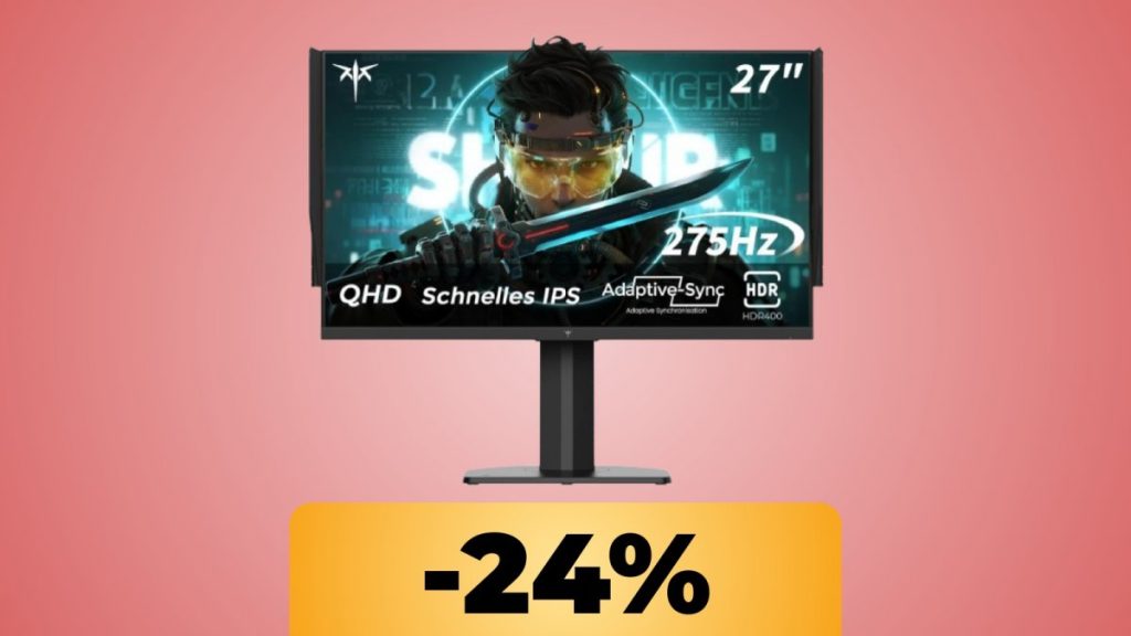 The 27-inch KTC gaming monitor has a refresh rate of up to 275Hz and is on sale at the lowest price in history