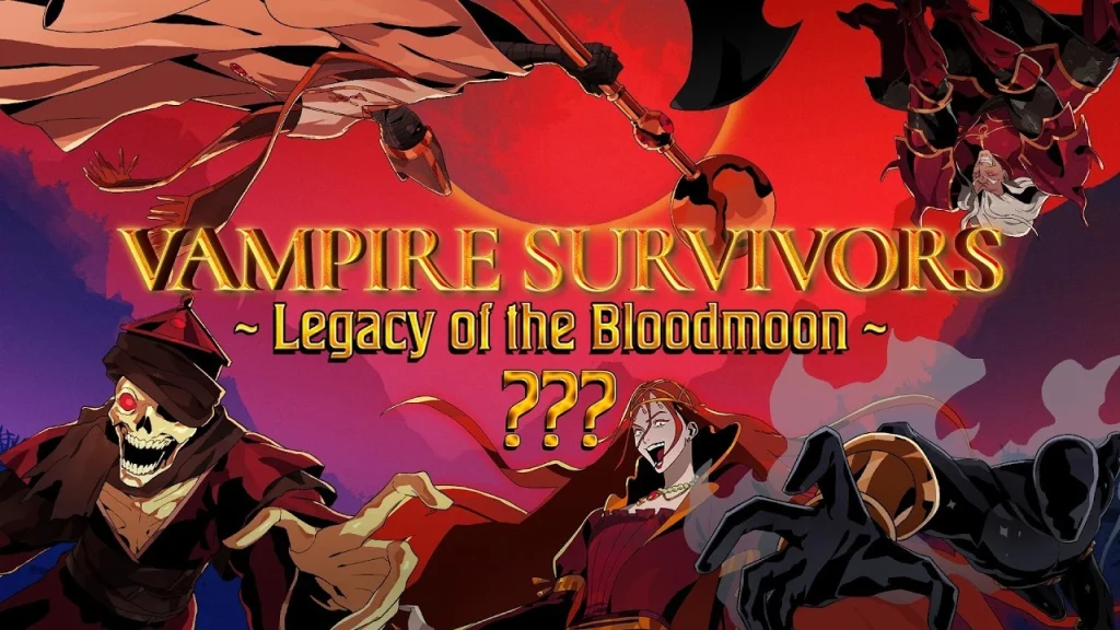 Vampire Survivor Darkness expansion with red moon and huge new map has release date set