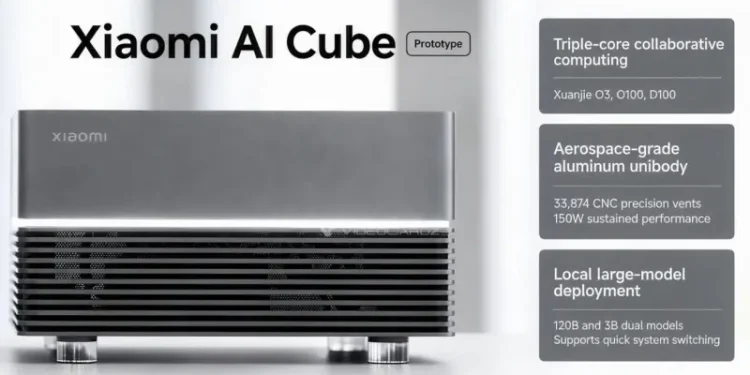 Xiaomi launches AI Cube mini computer with its own CPU, GPU and NPU, equipped with LPDDR6 memory Xiaomi launches AI Cube mini computer with its own CPU, GPU and NPU, equipped with LPDDR6 memory
