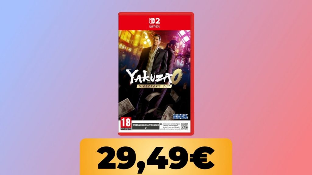 Yakuza 0 Director’s Cut Nintendo Switch 2 costa 20 € in meno su Amazon Yakuza 0 Director’s Cut Nintendo Switch 2 costa 20 € in meno su Amazon