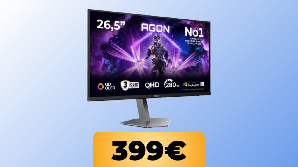 27′ 280 Hz AOC QD-OLED display at all-time low price on Amazon