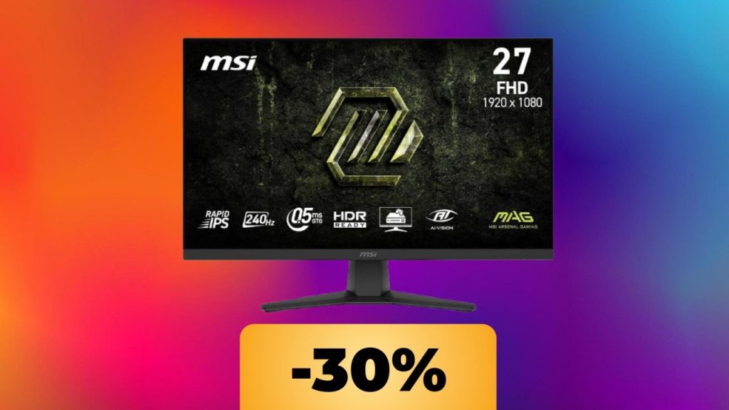 27′ MSI monitor with 240Hz update rate and 0.5ms response time available on Amazon 27′ MSI monitor with 240Hz update rate and 0.5ms response time available on Amazon