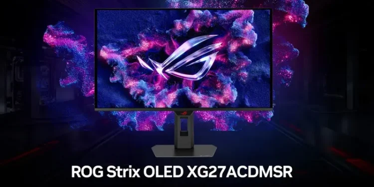 ASUS launches 27-inch gaming monitor ROG Strix OLED XG27ACDMSR, using a tandem QD-OLED matrix with 1440p and 320 Hz