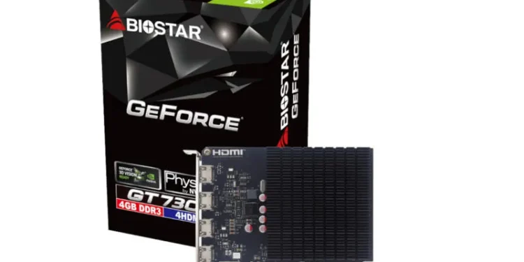 Biostar suddenly started promoting GeForce GT 730 chip graphics cards starting in 2014 Biostar suddenly started promoting GeForce GT 730 chip graphics cards starting in 2014