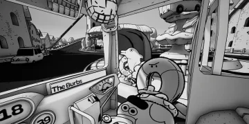 Comedy Bus Driver Simulator Thank You Bus driver from Double Fine slaps players and accepts thanks. Comedy Bus Driver Simulator Thank You Bus driver from Double Fine slaps players and accepts thanks.