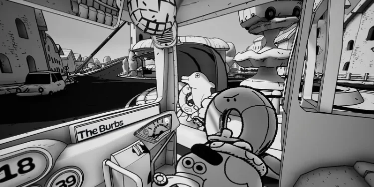 Comedy Bus Driver Simulator Thank You Bus driver from Double Fine slaps players and accepts thanks. Comedy Bus Driver Simulator Thank You Bus driver from Double Fine slaps players and accepts thanks.