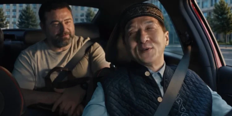 Cult action star Jackie Chan stars in commercial for a Kazakh bank