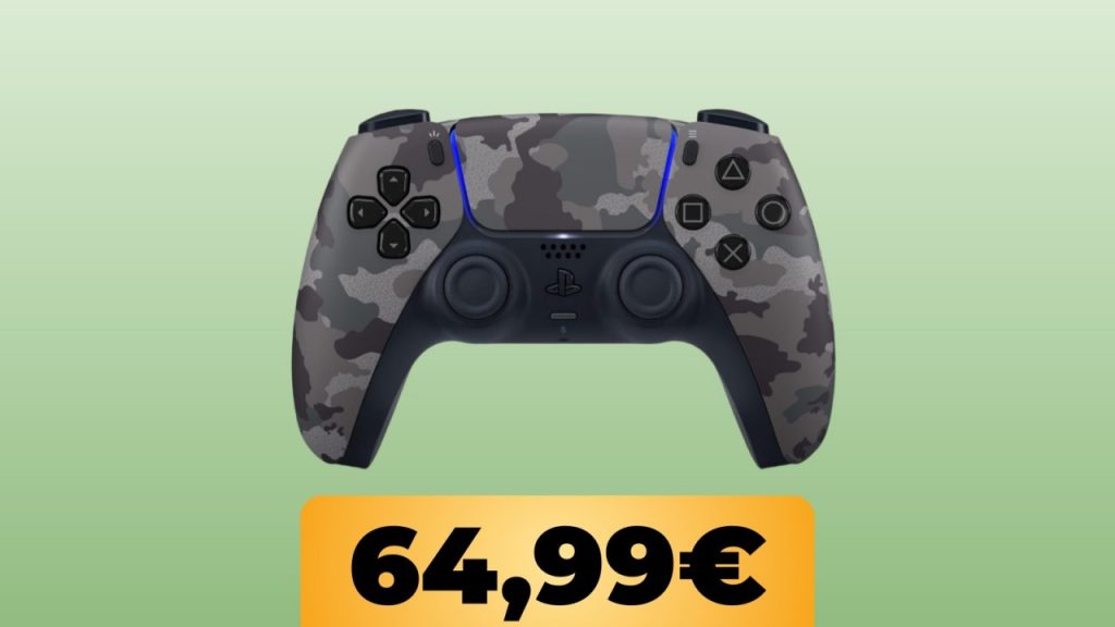 DualSense gray camo controller for PS5 is 10 euros cheaper on Amazon DualSense gray camo controller for PS5 is 10 euros cheaper on Amazon