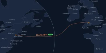 EXA to build Meridian – a 500 Tbps transatlantic internet cable connecting the US and UK EXA to build Meridian – a 500 Tbps transatlantic internet cable connecting the US and UK