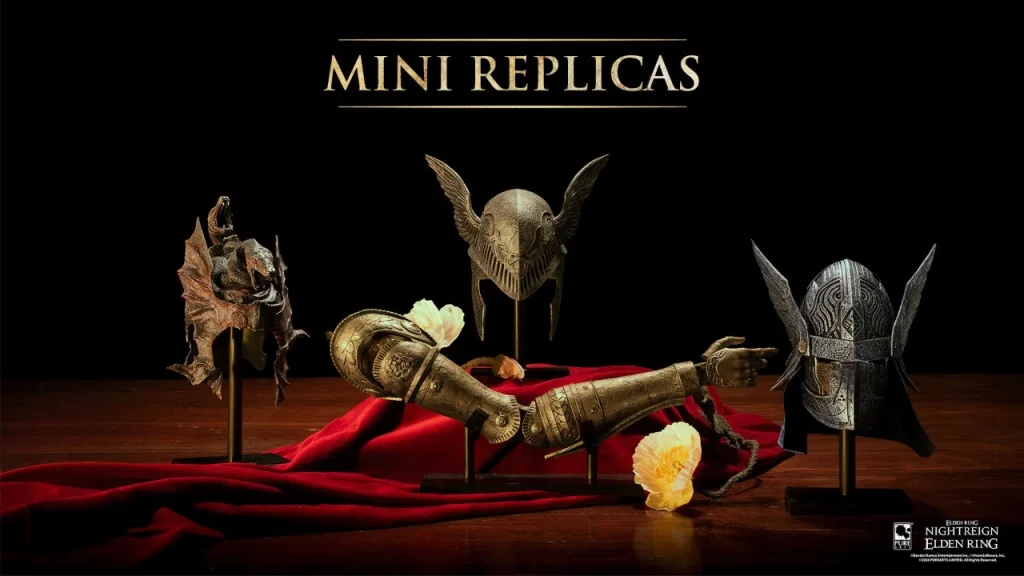 Elden Ring receives a series of mini replicas of the iconic helmet and Malenia’s hand Elden Ring receives a series of mini replicas of the iconic helmet and Malenia’s hand