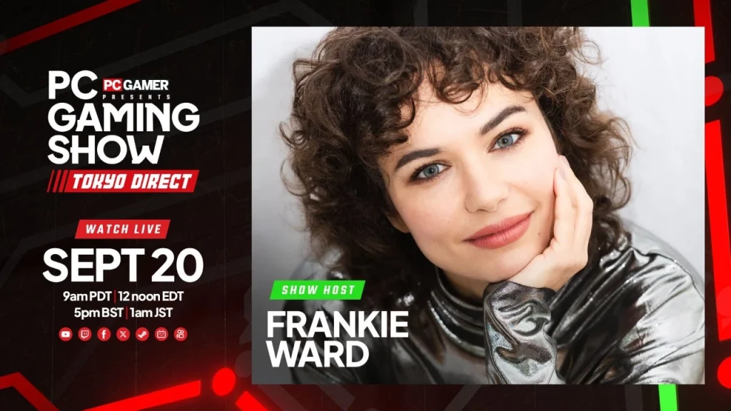 Frankie Ward will be contacted from Japan to host the 2026 Tokyo PC Game Show on September 20th Frankie Ward will be contacted from Japan to host the 2026 Tokyo PC Game Show on September 20th