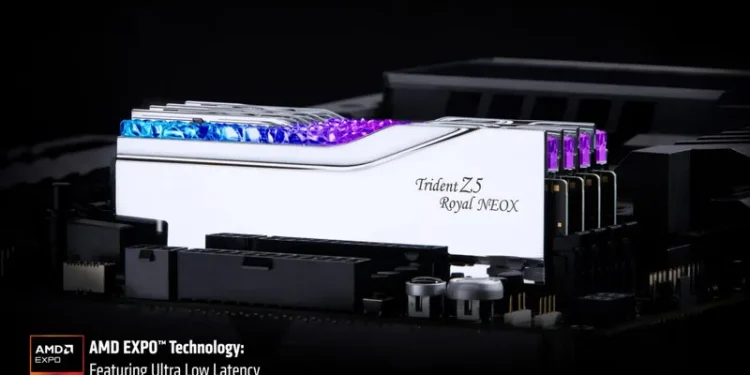 G.SKILL launches Trident Z5 Royal NeoX DDR5-6000 memory module with AMD EXPO ULL overclocking profile for Ryzen G.SKILL launches Trident Z5 Royal NeoX DDR5-6000 memory module with AMD EXPO ULL overclocking profile for Ryzen