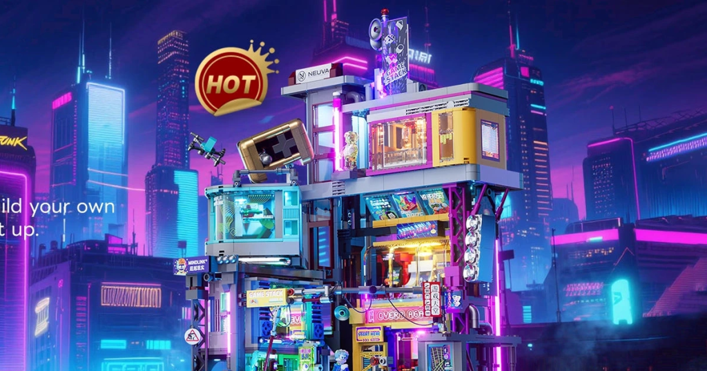 Lumibricks: Neon City and Blade Runner style cool clamping blocks Lumibricks: Neon City and Blade Runner style cool clamping blocks