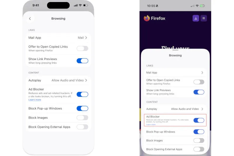 Mozilla builds ad blocker into Firefox for iPhone Mozilla builds ad blocker into Firefox for iPhone