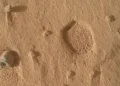 NASA’s Curiosity rover has discovered strange “footprints” on Mars – and scientists don’t yet know where they came from. NASA’s Curiosity rover has discovered strange “footprints” on Mars – and scientists don’t yet know where they came from.