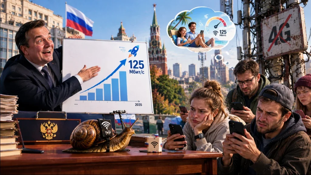 Russia’s Ministry of Digital Development plans to increase the average mobile Internet speed to 125 Mbit/s by 2035 Russia’s Ministry of Digital Development plans to increase the average mobile Internet speed to 125 Mbit/s by 2035