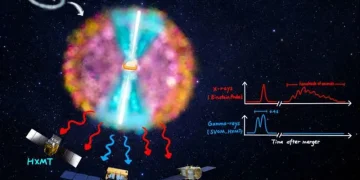 Scientists discover the source of mysterious X-ray flashes deep in the universe – the collision of two dead stars