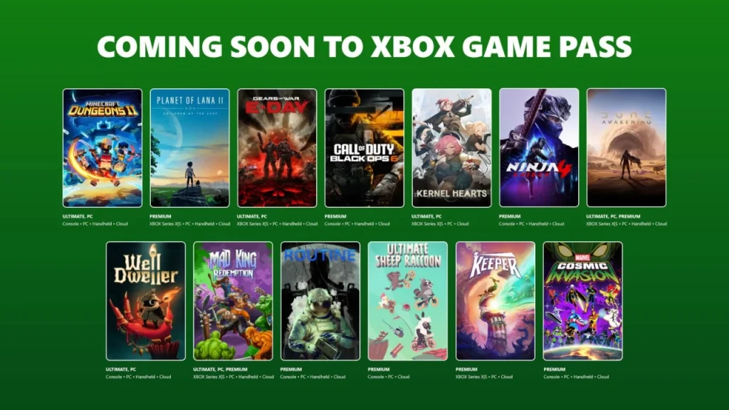 September XBOX Game Pass: From Dune: Awakening to Gears of War: E-Day September XBOX Game Pass: From Dune: Awakening to Gears of War: E-Day
