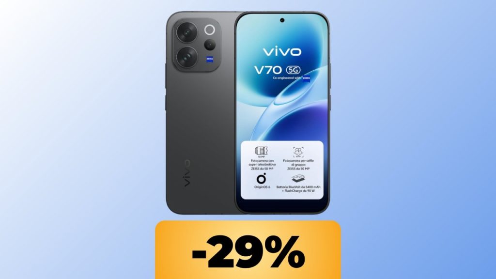 Vivo V70 5G smartphone with Zeiss camera hits record low price on Amazon Vivo V70 5G smartphone with Zeiss camera hits record low price on Amazon