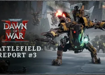 Warhammer 40,000: Dawn of War IV’s online match setting and battle between Orks and Necrons in the new movie